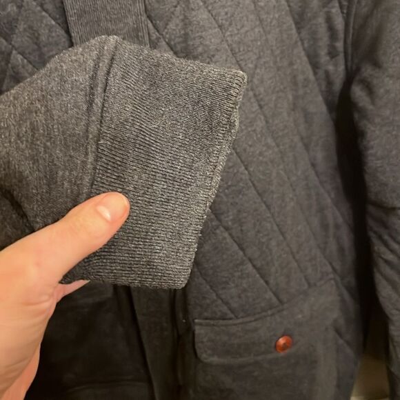 Ted Baker Grey Lined Quilted Coat - Picture 5 of 16